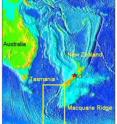 Map showing the location of Macquarie Ridge