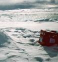 A "lonely" seismometer drifts with the sea ice.