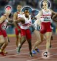 When watching a relay race, we will allocate more memory to key objects: the faces of the relay team we are supporting, the baton, etc. Less important details, such as members of the other teams, will be allocated less memory. Visually arresting details such as a runner's pink hair will catch our attention and be allocated more memory.