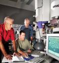 Sandia's material characterization analysts (from left to right) Joseph Michael, Paul Kotula, and manager Ray Goehner.