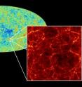 Anisotropies in the cosmic microwave background, originating when the universe was less than 400,000 years old, are directly related to variations in the density of galaxies as observed today.
