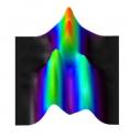 NIST researchers have found that new iron-based high-temperature superconductors subtly change their molecular shape as temperatures decrease. This graphic shows a superconductor transitioning from tetragonal (at top) to orthorhombic at about 220 Kelvin (-53 Celsius). Such physical changes appear to be a precursor to superconductivity, in which electric current can flow without resistance.