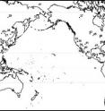 A distinct DNA signature was found among all but one of the populations shown as points 32 to 53 on this map. The Fox tribe, point 48, was the exception. But DNA samples of only 2 Fox people were tested -- too few to provide a valid result. The DNA signature was absent in all Asian groups sampled, points 1-32.