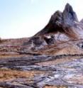 These are active lava flows in the Oldoinyo Lengai crater, July 2005.