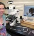 This is Susannah Porter with a slide of a microfossil from the Grand Canyon.