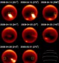 A major storm erupts in the desert tropics of Titan.