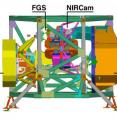 This is a diagram of the ISIM Structure that supports and holds the four Webb telescope science instruments: the Mid-Infrared Instrument (MIRI), the Near-Infrared Camera (NIRCam), the Near-Infrared Spectrograph (NIRSpec) and the Fine Guidance Sensor (FGS).