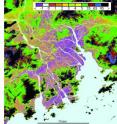 Deltas around the world are sinking, according to a new study led by CU-Boulder.  This image of the Pearl River Delta in China taken was by NASA's space shuttle Endeavour, with the areas below sea level shown in purple.