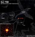 The newly discovered GJ 785 system is located in the Lyra constellation when viewed from the Earth.