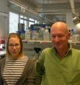 This is Professor Trono with co-author Helen Rowe in their laboratory