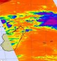 NASA's Aqua satellite flew over Tropical Storm 16S on February 15 at 5:05 a.m. ET (10:05 UTC) when it was still coming together and noticed that some strong convection (purple) was flaring up in its center.