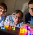 Georgia Tech professor Seth Marder, center, is part of the team that developed a new photonic material that could facilitate all-optical signal processing.