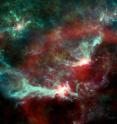 This is an active star-formation region in the Orion Nebula, as seen By Planck. This image covers a region of 13x13 degrees. It is a three-color combination constructed from three of Planck's nine frequency channels: 30, 353 and 857 GHz.