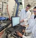 From left, Jeffrey Long, Christopher Chang and Hemamala Karunadasa have discovered an inexpensive metal that can generate hydrogen from neutral water, even if it is dirty, and can operate in sea water.