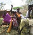 Here, some Maasai people are making "porridge."