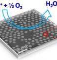 The multimetallic nanoparticle created by Brown University chemists for fuel-cell reactions uses a palladium core and an iron-platinum shell.