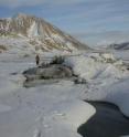 This is Lost Hammer Spring on Axel Heiberg Island, Nunavut Territory, Canada.