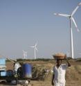 This image is of Kutch Wind Farm in Gujarat, India.