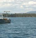 A borrowed boat, a small mountain lake and the inaugural run of a half-a-million dollar state-of-the-art multi-beam sonar system made history this month with the successful high-definition mapping by University of Nevada, Reno, and Scripps Institution of Oceanography researchers of the bottom of Fallen Leaf Lake, a tributary lake just upstream from Lake Tahoe.