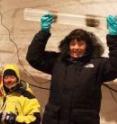 The team at NEEM celebrates the final core sample collected at bedrock level, or over 8,300 feet beneath the Greenland ice sheet. The multi-year drilling project was a collaboration of scientists from 14 different countries and sought to gather ice core samples from the Eemian period, about 130,000 to 115,000 years ago. The Eemian period ice cores should yield a host of information about conditions on Earth during that time of abrupt climate change, giving climate scientists valuable data about future conditions as our own climate changes.