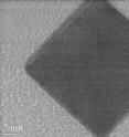 These electron microscope images show perfect-edged nanocubes produced in a one-step process created at NIST that allows careful control of the cubes’ size, shape and composition.