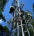 The research team took samples of the atmosphere over the Amazon Basin from an atmospheric observation tower 40-meters in height.