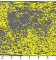 A research team led by Brown University mapped nearly 5,200 craters on the moon, the first global catalog of large craters on the lunar surface. The crater analysis could shed light on planetary bombardment in the inner solar system more than 4 billion years ago.