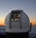 This is the Pan-STARRS PS1 Observatory just before sunrise on Haleakala, Maui.