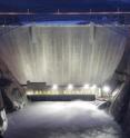 This shows an experimental release from the Glen Canyon dam.