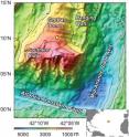 Rock from deep beneath this undersea mountain in the Atlantic Ocean was recently studied to reveal some of the microbial life interactions going on in the deepest ocean crust ever explored.