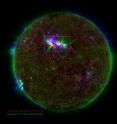 Spicules on the sun, as observed by the Solar Dynamics Observatory. These bursts of gas jet off the surface of the sun at 150,000 miles per hour and contain gas that reaches temperatures over a million degrees.