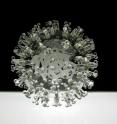 This is a depiction of the SARS coronavirus by Luke  Jerram.