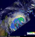 NASA and JAXA's TRMM satellite captured the rainfall rates of Tropical Storm Bingiza on Feb. 10 at 06:39 UTC (1:39 a.m. EST). The rainfall appears to be around the entire storm with the exception of the south and southeastern quadrants. The yellow and green areas indicate moderate rainfall between .78 to 1.57 inches per hour. Red areas are heavy rainfall at almost 2 inches per hour.