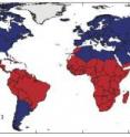 El Nino drought cycles heavily affecting some 90 countries (red) appear to be helping drive modern civil wars.