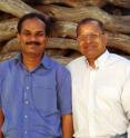 Scripps Research Institute investigators Ramanarayanan ("Ram") Krishnamurthy (right) and Vasu Sagi are reporting their latest results in the <I>Journal of the American Chemical Society</I>.