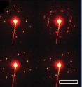 Electron diffraction patterns provide a wealth of information about the morphology, structure, and quality of monolayer organic thin films.