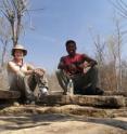 Pictured is UC researcher Brooke Crowley, left, with a companion on Madagascar.