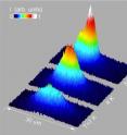 As excitons cool to a fraction of a degree above absolute zero, they condense at the bottom of an electrostatic trap and spontaneously form coherent matter waves. Creating indirect excitons, with electrons and holes in separate layers of a semiconductor, allowed them to persist long enough to cool into this state.