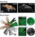 The top shows a comparison of real jellyfish and silicone-based Medusoid. The bottom is a comparison of muscle architecture in the two systems, including macroscopic view superimposed on body (left) and close-up on striated muscle contractile fibers (right).