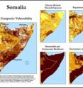 Climate security vulnerability in Somalia is greatest in and around the capital of Mogadishu and the far north. Insecurity in these areas is driven by all four dimensions of vulnerability, but particularly by low resilience and poor governance.