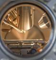 This is a close-up of samples being analyzed with Time of Flight Ion Mass Spectrometry.