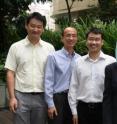 From left to right shows Dr. Xianfeng Yang, IBN Research Scientist; Dr. Xiaojun Chen, IBN Senior Research Scientist; Dr. Jinhua Yang, IBN Research Scientist; and Prof. Jackie Y. Ying, IBN Executive Director and Senior Group Leader.