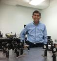 Jayan Thomas works on in his lab at the University of Central Florida in Orlando.