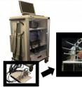 This shows a dynamic diffuse optical tomography system and the measurement probe.