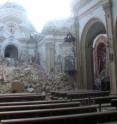 This is the Church of Santiago de Lorca, destroyed in the earthquake of 2011.