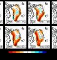 From 2003 to 2010, Greenland overall lost roughly 200 billion tons of ice each year, but glacier activity was regionally inconsistent. Ice loss was concentrated on the southeast and northwest coasts for most of the period, but the area of greatest melt activity began to migrate from the southeast to the northwest coast around 2008. By 2010, the southeast coast displayed only minor ice loss. Meanwhile, the higher and colder interior gained ice mass, as did the southwest coast, slightly, from 2003 to 2006.