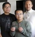 Authors of the new <i>Science</i> paper include Scripps Research Institute Professor Phil S. Baran (right), and Qianghui Zhou, research associate (center), and Hans Renata (left), graduate student. Both Zhou and Renata are members of the Baran lab.
