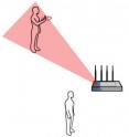 WiSee technology uses multiple antennas to focus on one user to detect the person's gesture.