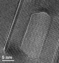 A team of researchers led by North Carolina State University has developed a technique that provides real-time images of how voids form in materials when they are exposed to radiation. This image shows a void forming in magnesium.