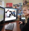 Though seen here looking at data on a computer, Sandia National Laboratories' Ann Speed spends much of her time studying humans. A cognitive psychologist by training, Speed's work is aimed at quantifying human behaviors, an expertise highly valued -- and funded -- by the Department of Homeland Security's Transportation Security Administration.